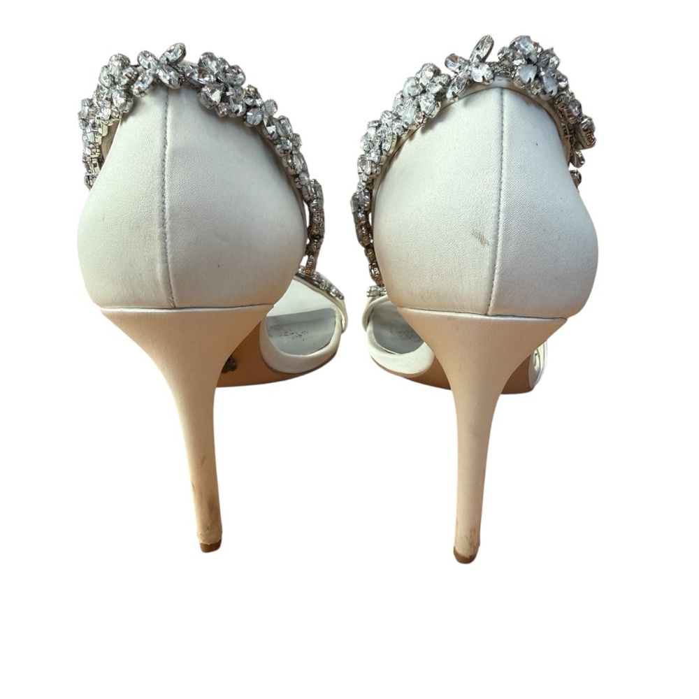 White by Vera Wang Ivory Embellished Heels, Women’s 7 - Picture 5 of 10
